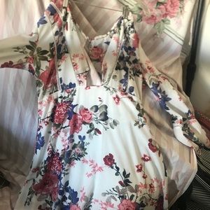 Bell sleeves short dress/ long shirt